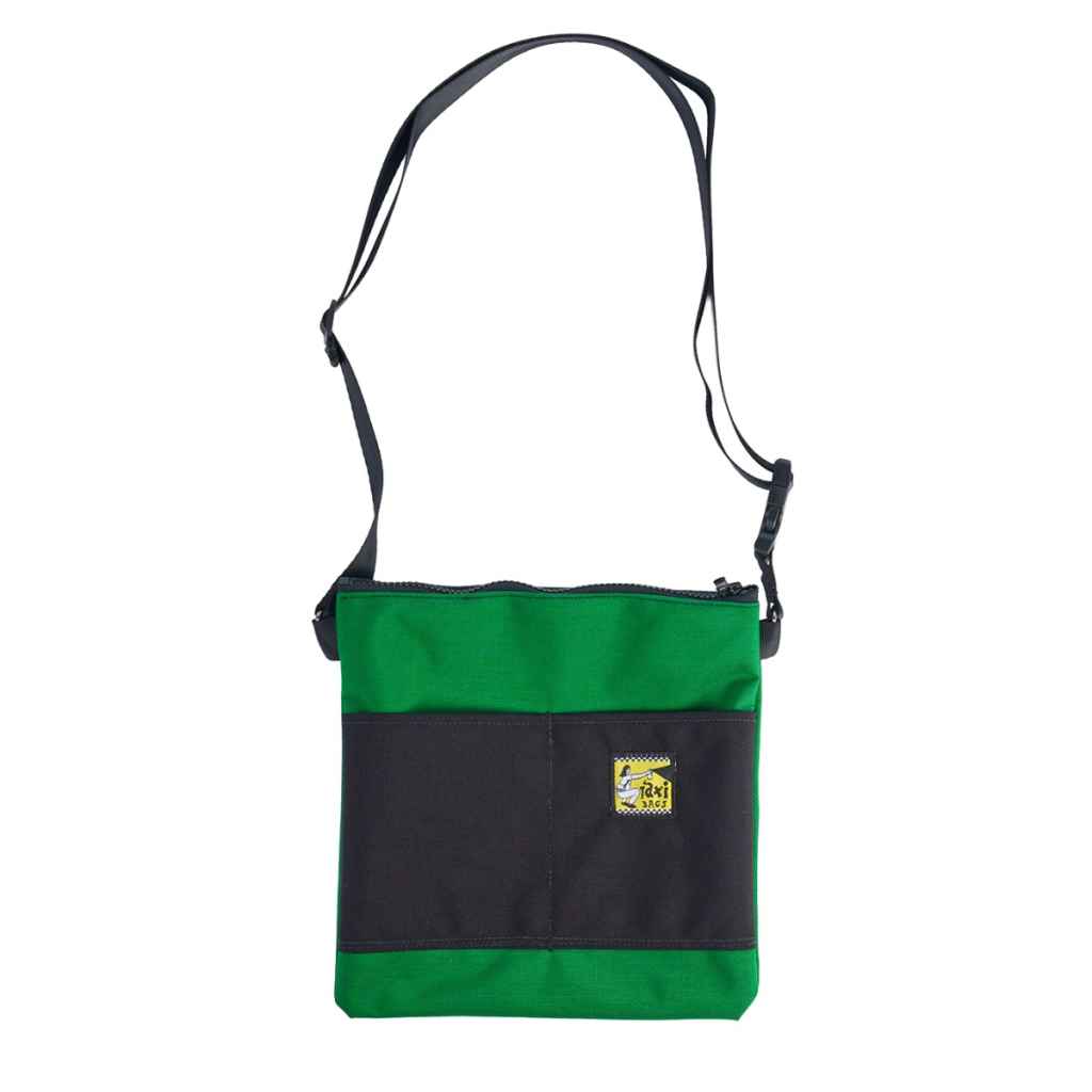 アクセサリー TAXI BAGS BLUE LUG TAXI BAGS* pouch with strap (L/green/black) - BLUE LUG ONLINE STORE