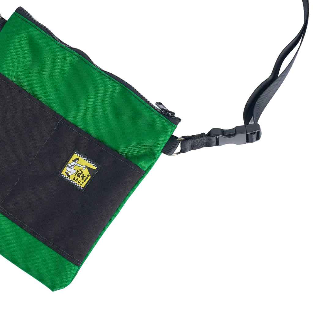 TAXI BAGS* pouch with strap (L/green/black) - BLUE LUG ONLINE STORE