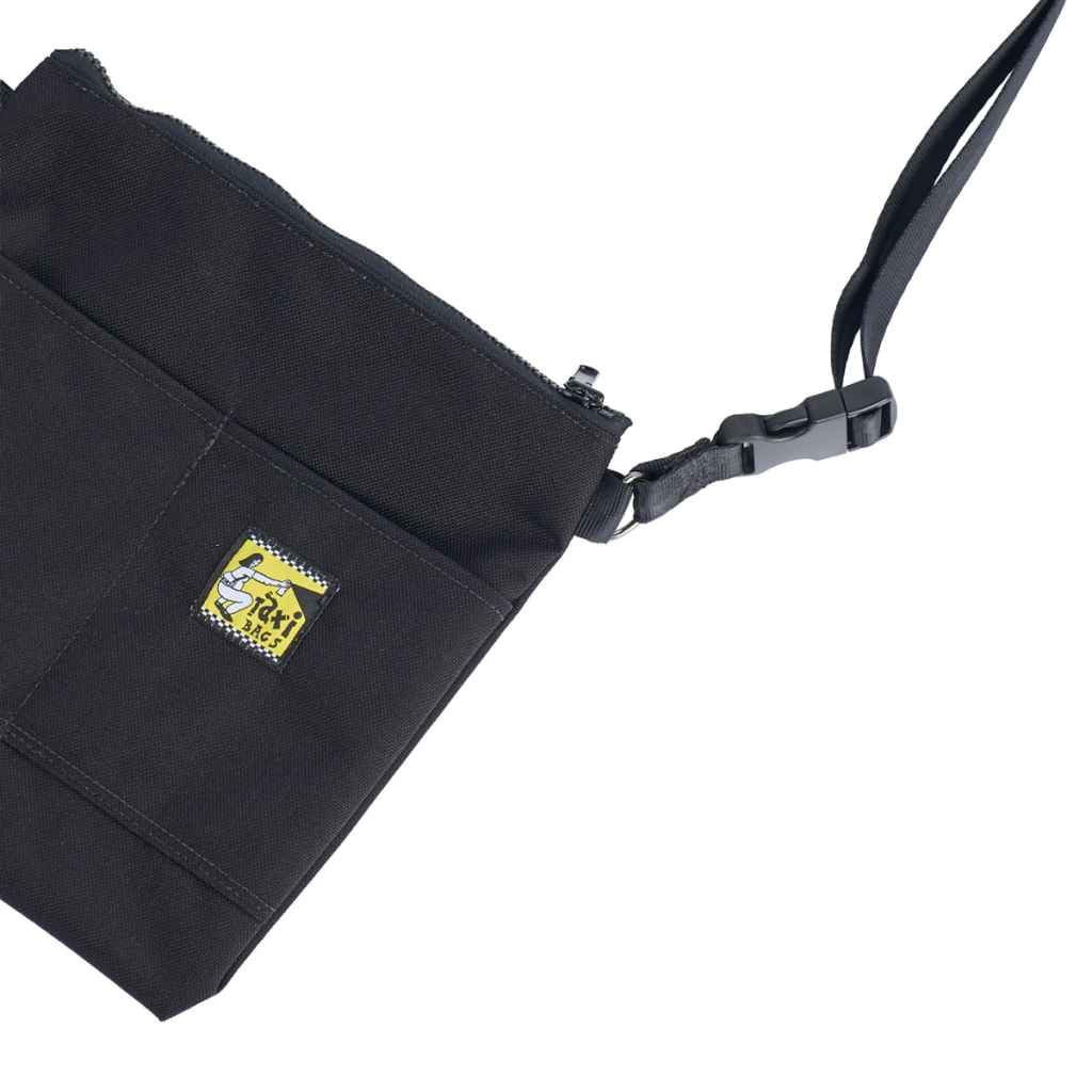 TAXI BAGS* pouch with strap (L/black) - BLUE LUG ONLINE STORE