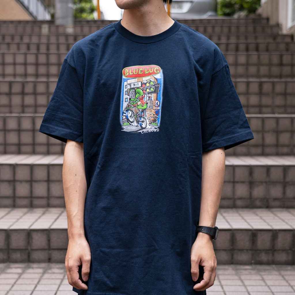 新品未使用　Tシャツ　Mサイズ　ブルーラグ　blue lug BLUE LUG* KAGOSHIMA shop t-shirt (forest green) - BLUE LUG