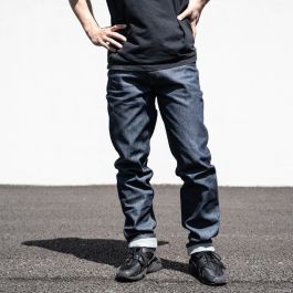 *CADENCE* boulevard denim pants (raw) - BLUE LUG ONLINE