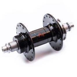 *PHILWOOD* high flange track hub rear (black/fix&free) - BLUE LUG 