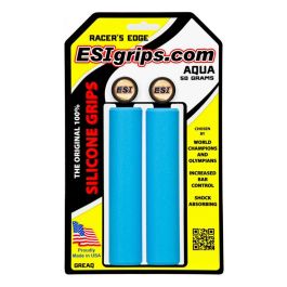 Poignées De Guidon ESI Racer's Edge Silicone Gris - VTT, 30 Mm
