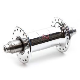 *PHILWOOD* low flange track hub front (silver) - BLUE LUG 