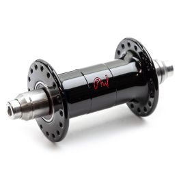 *PHILWOOD* low flange track hub front (black) - BLUE LUG