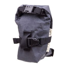 *OUTER SHELL ADVENTURE* rolltop saddlebag (graphite) - BLUE