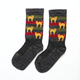 *SOCKGUY* wool crew socks (catz)