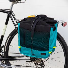 *BLUE LUG* grocery pannier (turquoise)