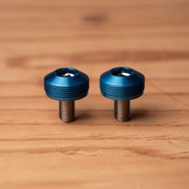 *BLUE LUG* bumpy crank cap set (blue)