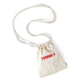 TEMBEA×FRIDAY* flower embroidery stem bag (gingham black