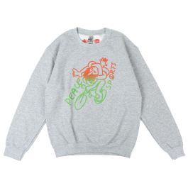 *PEACE SPORTS×BLUE LUG* tangle ride crewneck (gray) - BLUE