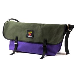 *DE MARTINI* 3602 messenger bag (canvas purple/olive)