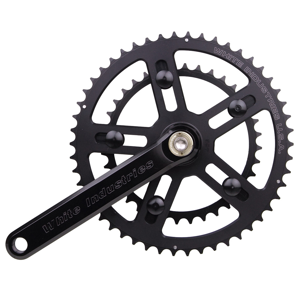*WHITE INDUSTRIES* VBC road crank (black)