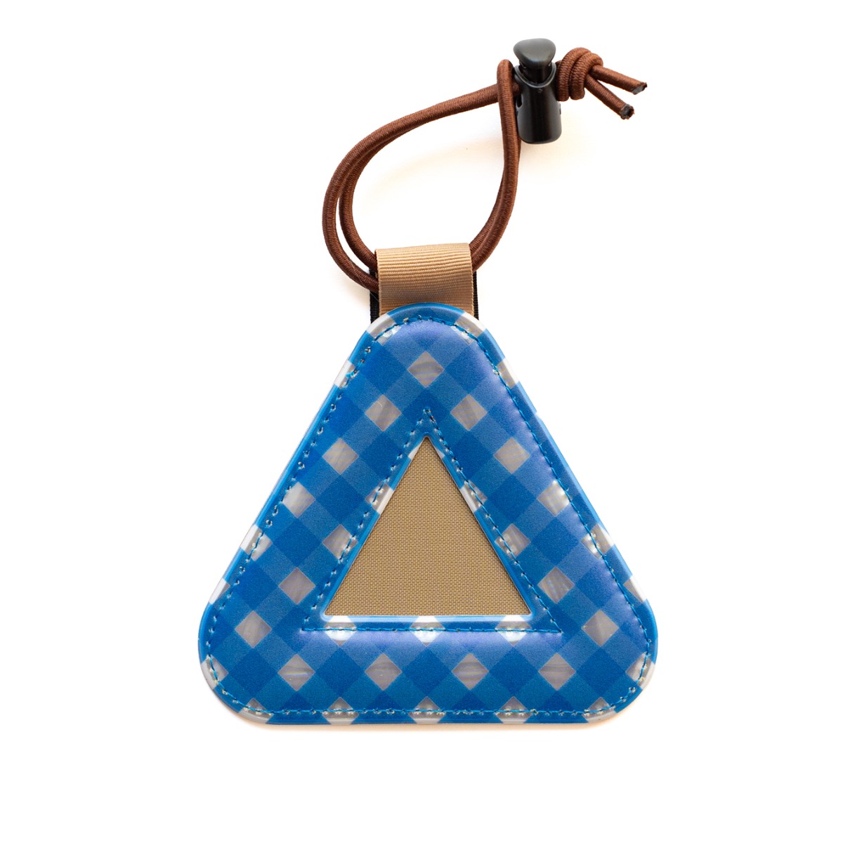*BLUE LUG* FRIDAY triangle reflector (blue/gingham)