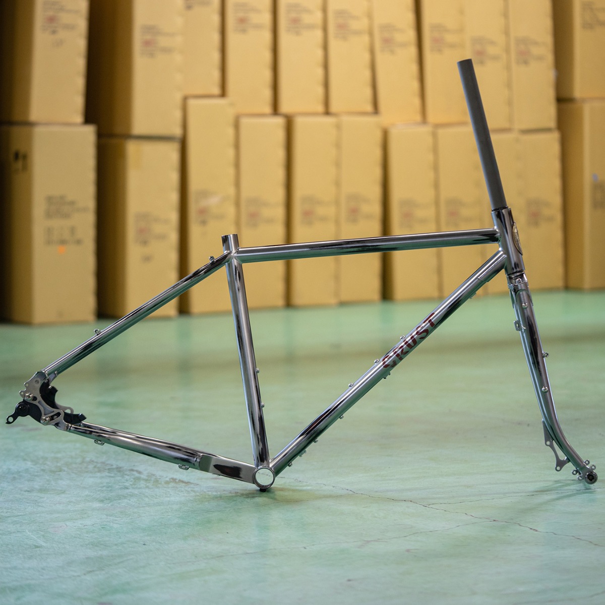 CRUST BIKES evasionフレームセット美品 ○美品 クラスト バイク CRUST BIKE エバージョン EVASION 105