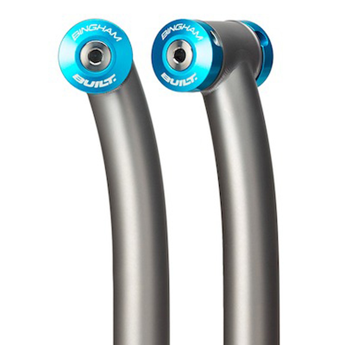 *BINGHAM BUILT* titanium layback seatpost (turquoise)