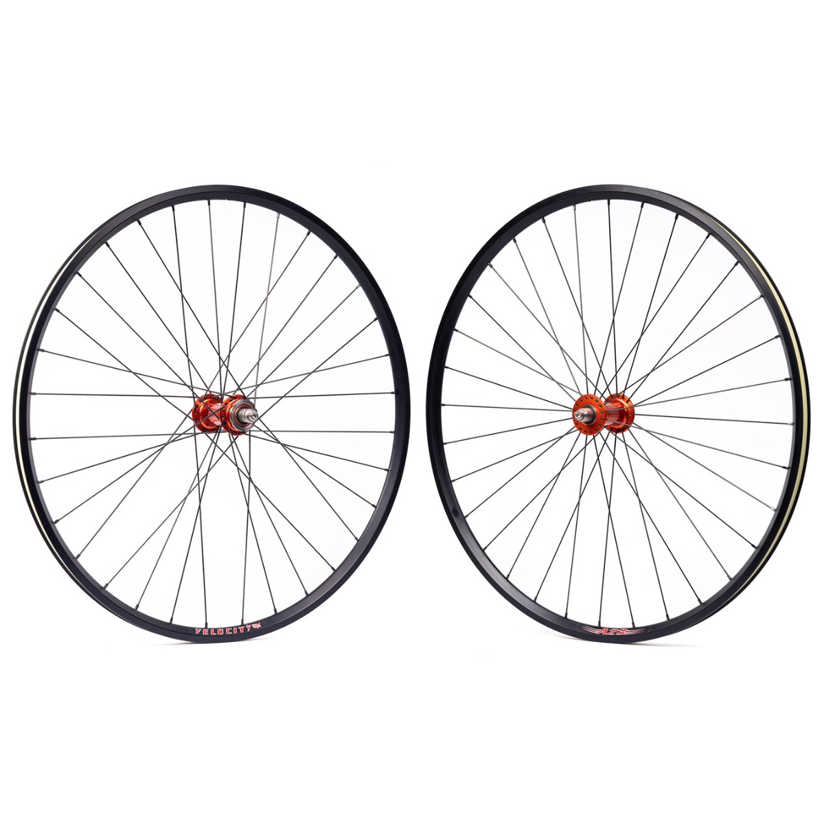 *PHILWOOD×VELOCITY* a23 track wheel set (all black/orange)